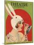 Theatre Magazine, Rabbits Bunny Girls Make Up Makeup Magazine, USA, 1924-null-Mounted Giclee Print