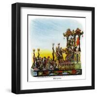 Theatre - Mardi Gras Parade Float Design-null-Framed Art Print