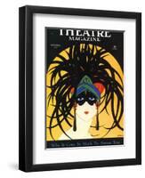 Theatre, Masks Magazine, USA, 1920-null-Framed Premium Giclee Print