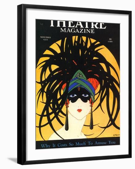 Theatre, Masks Magazine, USA, 1920-null-Framed Giclee Print