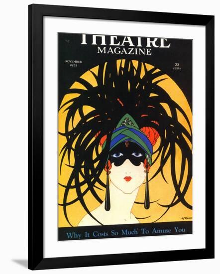 Theatre, Masks Magazine, USA, 1920-null-Framed Giclee Print