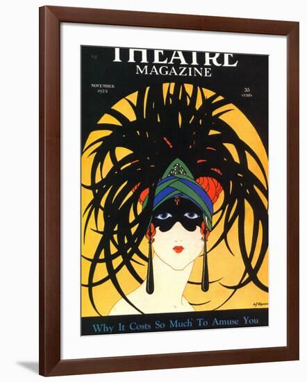 Theatre, Masks Magazine, USA, 1920-null-Framed Giclee Print