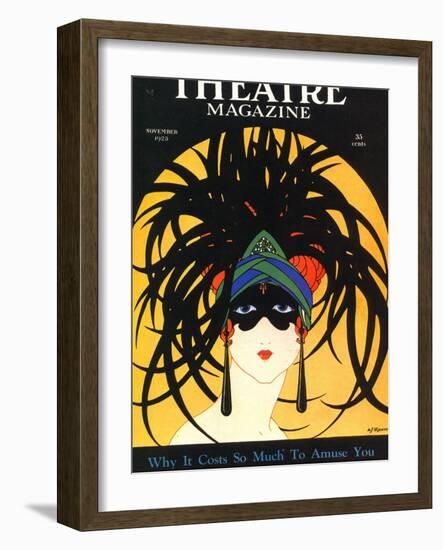 Theatre, Masks Magazine, USA, 1920-null-Framed Giclee Print