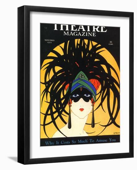 Theatre, Masks Magazine, USA, 1920-null-Framed Giclee Print