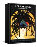 Theatre, Masks Magazine, USA, 1920-null-Framed Stretched Canvas