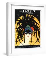 Theatre, Masks Magazine, USA, 1920-null-Framed Giclee Print