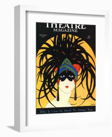 Theatre, Masks Magazine, USA, 1920-null-Framed Giclee Print