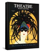 Theatre, Masks Magazine, USA, 1920-null-Framed Stretched Canvas