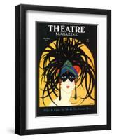 Theatre, Masks Magazine, USA, 1920-null-Framed Premium Giclee Print