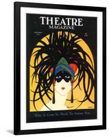 Theatre, Masks Magazine, USA, 1920-null-Framed Premium Giclee Print