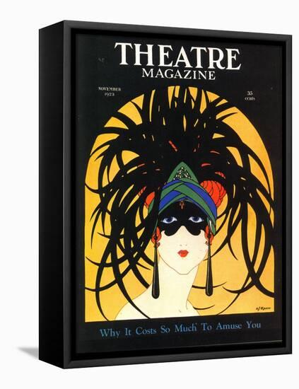 Theatre, Masks Magazine, USA, 1920-null-Framed Stretched Canvas