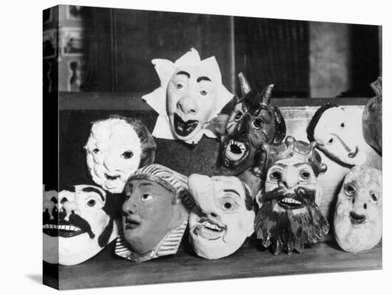 Theatre Masks-null-Stretched Canvas