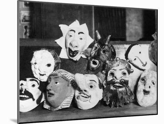 Theatre Masks-null-Mounted Photographic Print