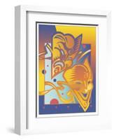 Theatre Masks-David Chestnutt-Framed Giclee Print