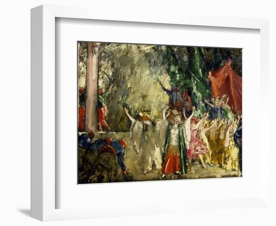 Theatre Performance-Janos Vaszary-Framed Giclee Print