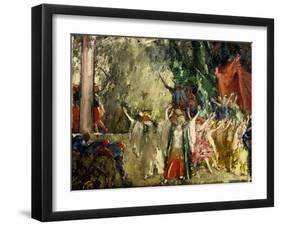 Theatre Performance-Janos Vaszary-Framed Giclee Print