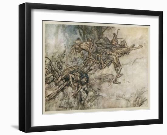 Theatre, Play, Shakespeare-Arthur Rackham-Framed Art Print