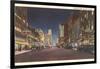 Theatre Row at Night, Dallas-null-Framed Art Print