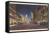 Theatre Row at Night, Dallas-null-Framed Stretched Canvas