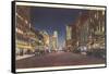Theatre Row at Night, Dallas-null-Framed Stretched Canvas