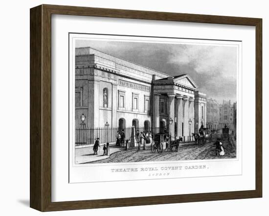 Theatre Royal Covent Garden, Westminster, London, 19th Century-null-Framed Giclee Print