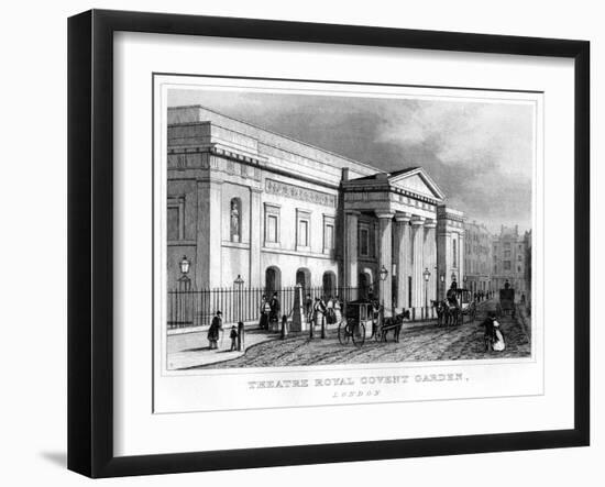 Theatre Royal Covent Garden, Westminster, London, 19th Century-null-Framed Giclee Print