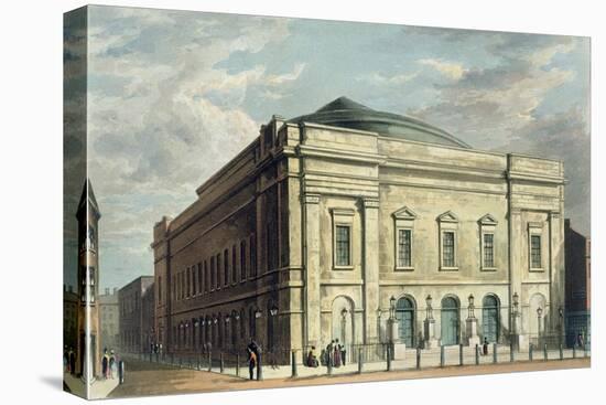 Theatre Royal, Drury Lane, in London, Designed by Benjamin Wyatt in 1812, 1826-Daniel Havell-Stretched Canvas