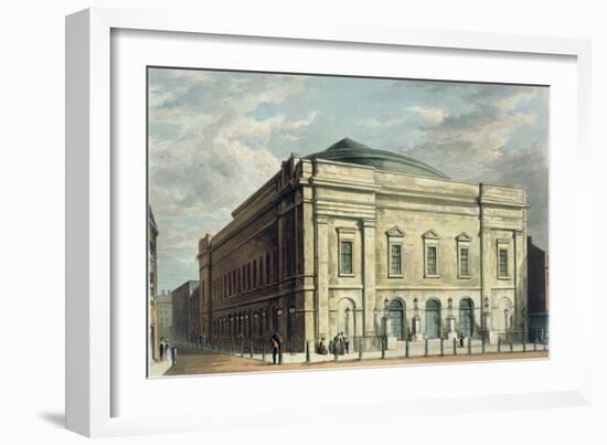 Theatre Royal, Drury Lane, in London, Designed by Benjamin Wyatt in 1812, 1826-Daniel Havell-Framed Giclee Print