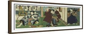 Theatre Scene, 1844-Utagawa Kunisada-Framed Giclee Print