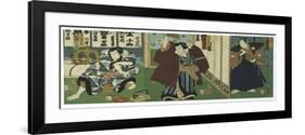 Theatre Scene, 1844-Utagawa Kunisada-Framed Giclee Print