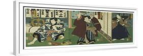 Theatre Scene, 1844-Utagawa Kunisada-Framed Giclee Print