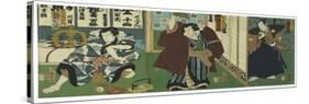 Theatre Scene, 1844-Utagawa Kunisada-Stretched Canvas