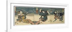 Theatre Scene, 1844-Utagawa Kunisada-Framed Giclee Print