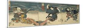 Theatre Scene, 1844-Utagawa Kunisada-Mounted Giclee Print