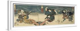 Theatre Scene, 1844-Utagawa Kunisada-Framed Giclee Print