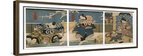 Theatre Scene, 1844-Utagawa Kunisada-Framed Giclee Print