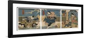 Theatre Scene, 1844-Utagawa Kunisada-Framed Giclee Print