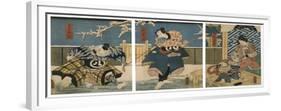 Theatre Scene, 1844-Utagawa Kunisada-Framed Giclee Print