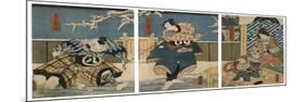 Theatre Scene, 1844-Utagawa Kunisada-Mounted Giclee Print