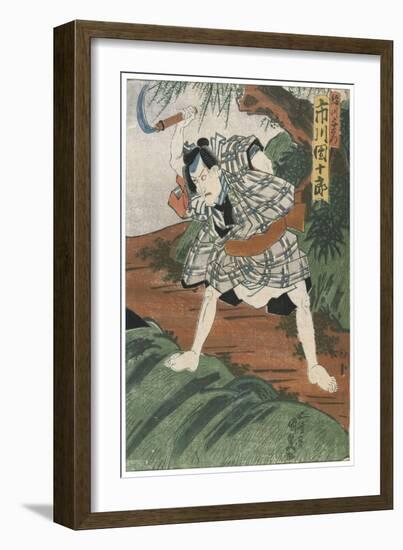 Theatre Scene, 1844-Utagawa Kunisada-Framed Giclee Print