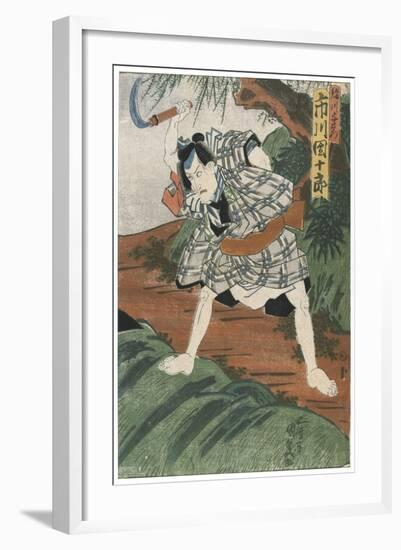 Theatre Scene, 1844-Utagawa Kunisada-Framed Giclee Print