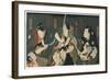 Theatre Scene, 1844-Utagawa Kunisada-Framed Giclee Print