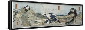 Theatre Scene, 1844-Utagawa Kunisada-Framed Stretched Canvas