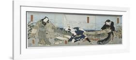 Theatre Scene, 1844-Utagawa Kunisada-Framed Giclee Print