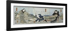 Theatre Scene, 1844-Utagawa Kunisada-Framed Giclee Print