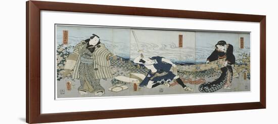 Theatre Scene, 1844-Utagawa Kunisada-Framed Giclee Print