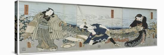 Theatre Scene, 1844-Utagawa Kunisada-Stretched Canvas