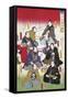 Theatre School-Utagawa Toyokuni-Framed Stretched Canvas