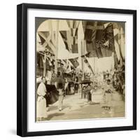 Theatre Street, Osaka, Japan-Underwood & Underwood-Framed Photographic Print