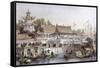 Theatre Tien Sin-Thomas Allom-Framed Stretched Canvas